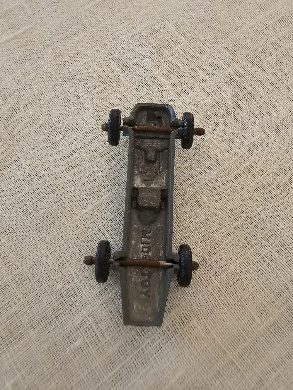 Vintage 50's Midgetoy Blue Open Wheel Indy Race Car Die Cast Metal Toy